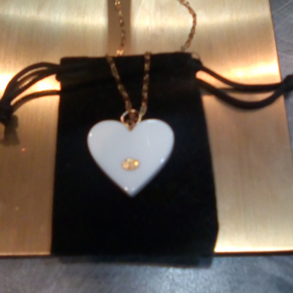 CHANEL Coco Heart Authentic Zipper Pull  Necklace - Picture 3 of 8